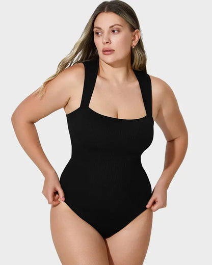 Body de control con cuello cuadrado