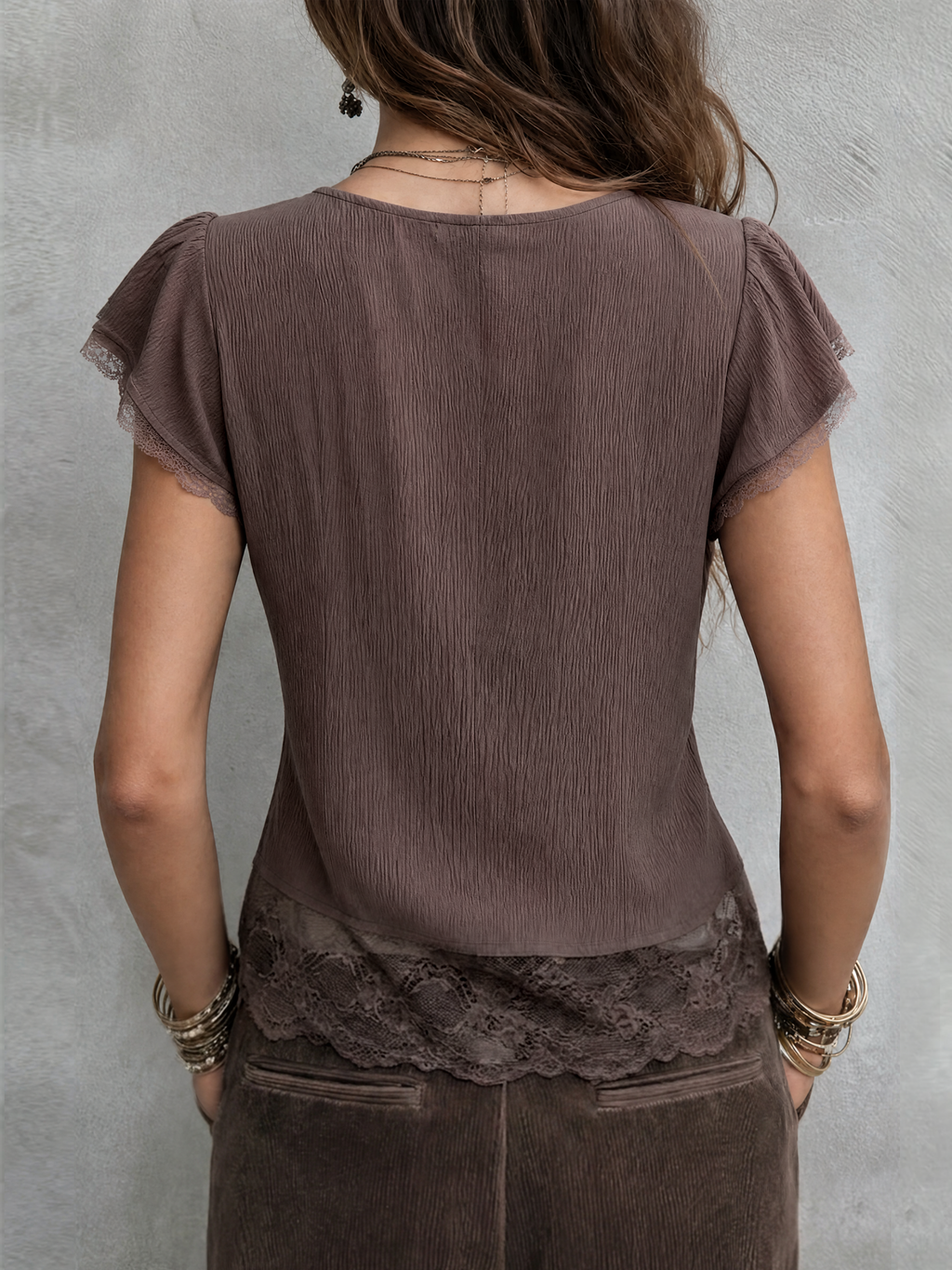 Blusa con escote en V Lucia