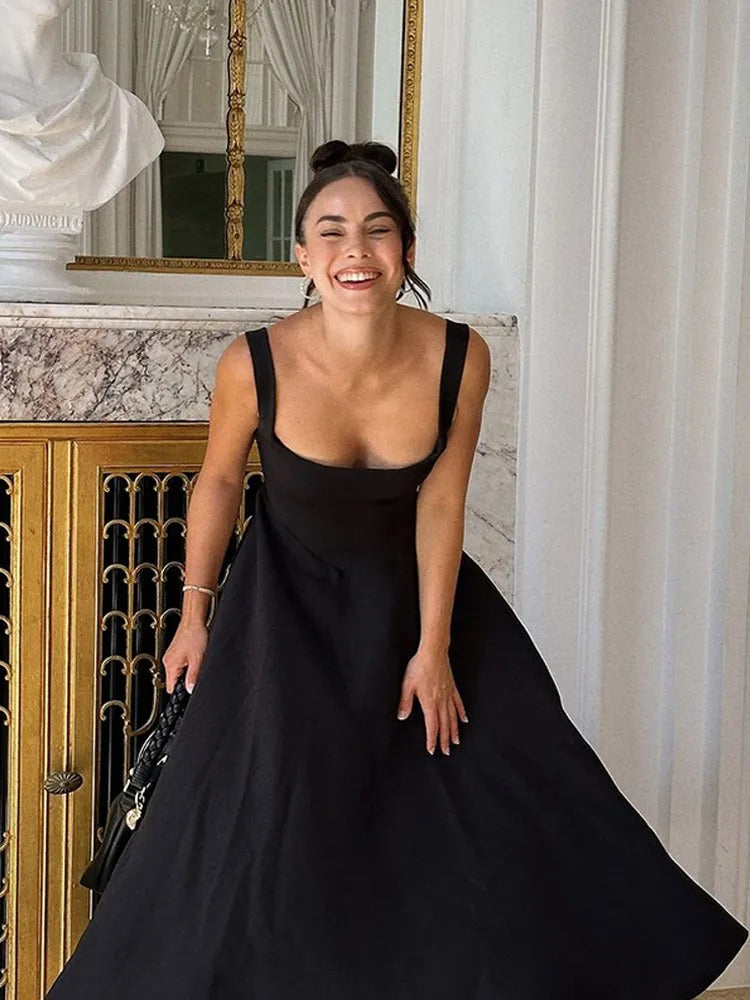 Vestido midi sin mangas Camila