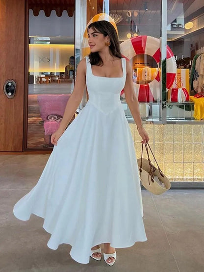 Vestido midi sin mangas Camila