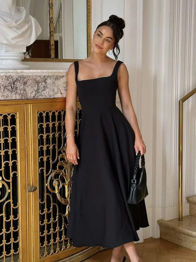 Vestido midi sin mangas Camila