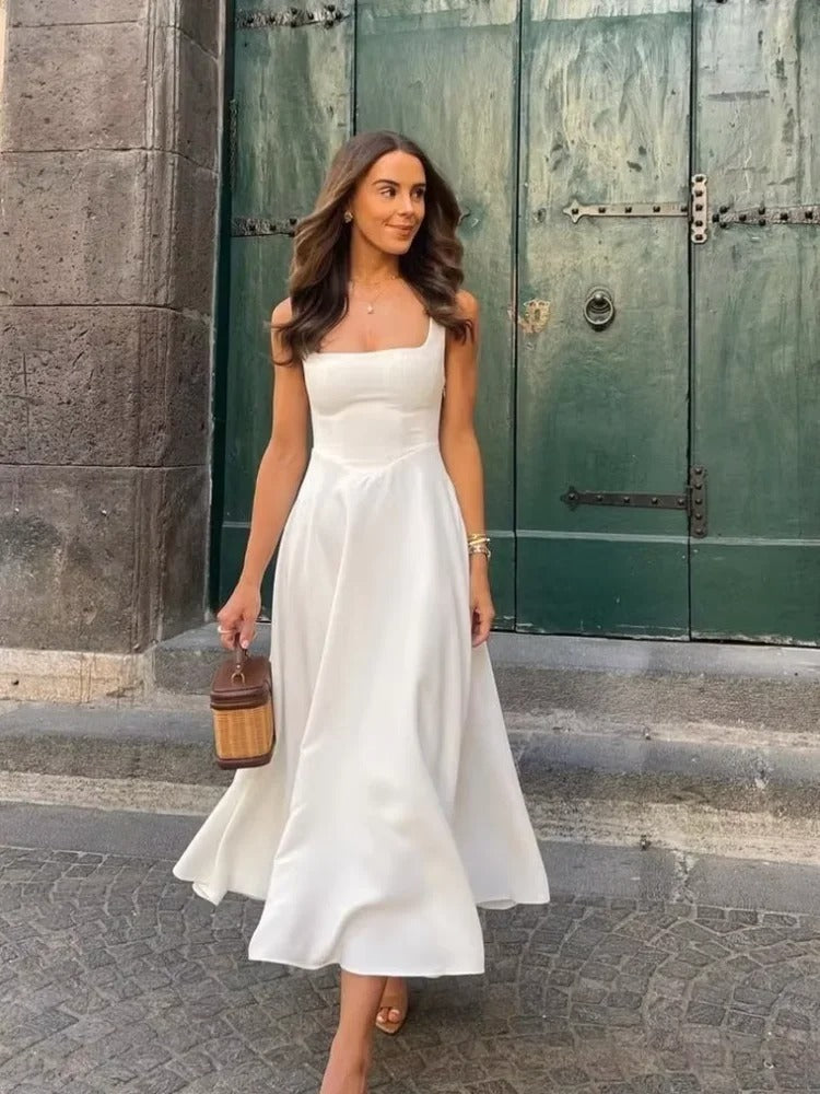 Vestido midi sin mangas Camila