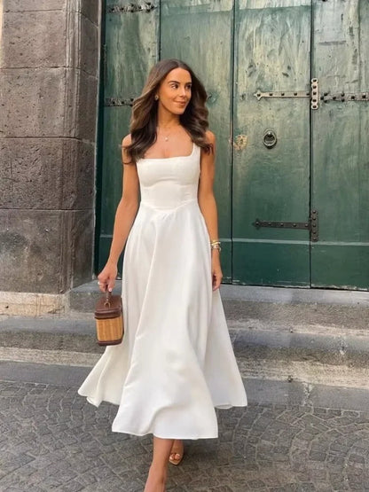 Vestido midi sin mangas Camila