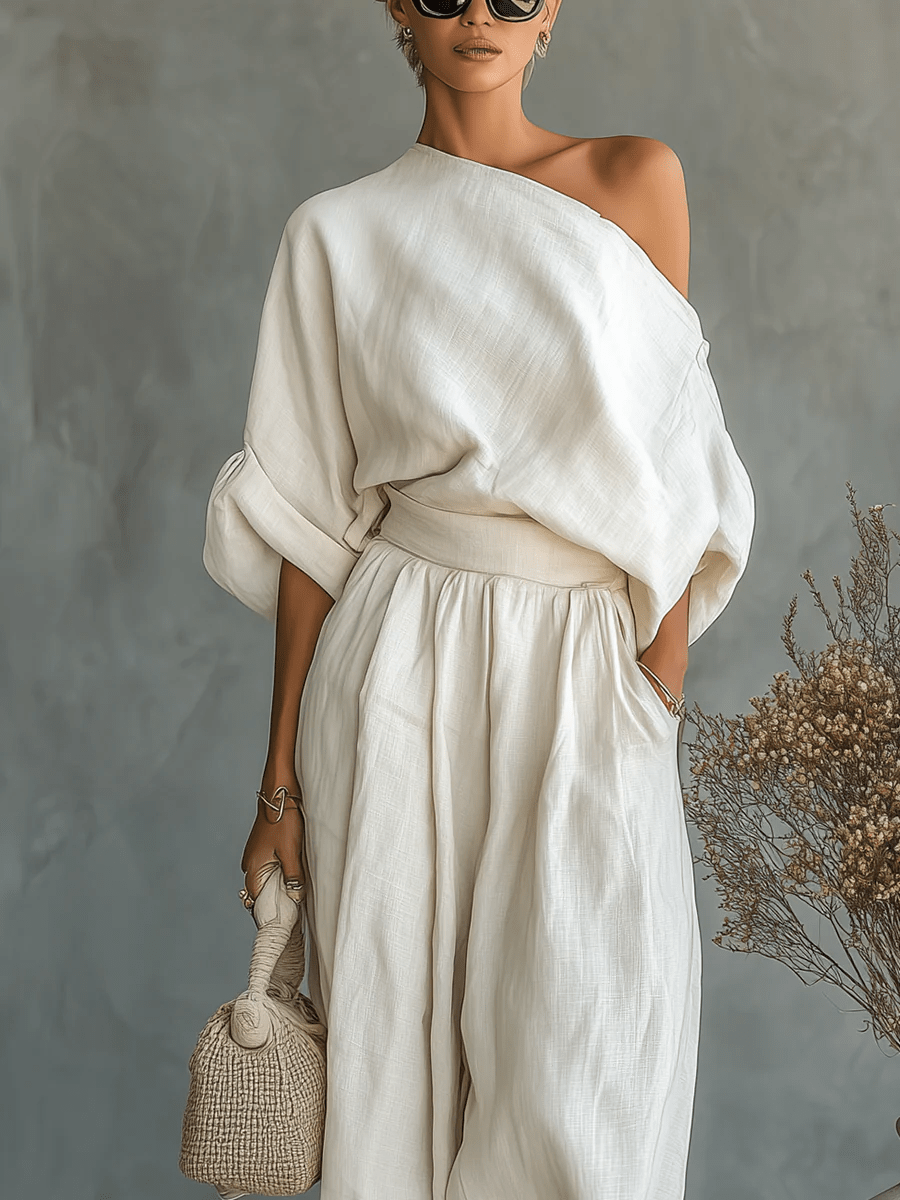 Conjunto de hombros descubiertos Paloma