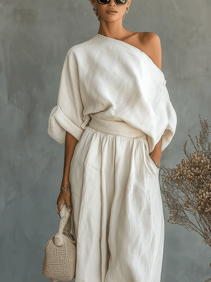 Conjunto de hombros descubiertos Paloma