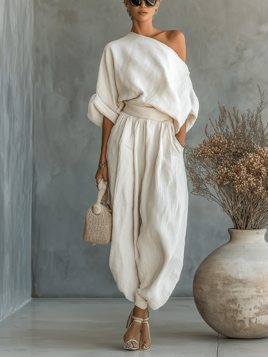 Conjunto de hombros descubiertos Paloma