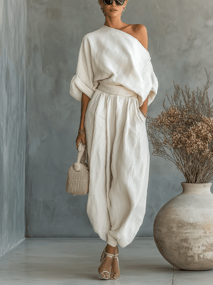 Conjunto de hombros descubiertos Paloma