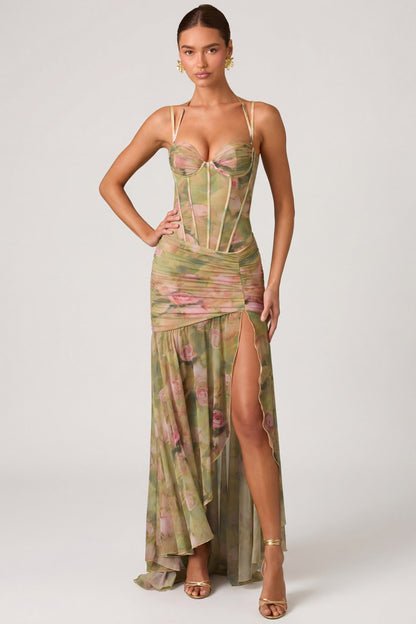 Vestido asimétrico floral Dulce