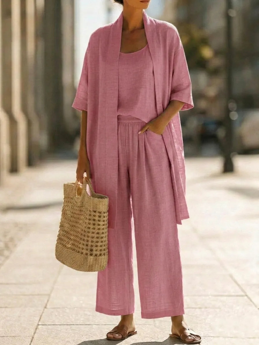 Conjunto minimalista de tres piezas Yaretzi