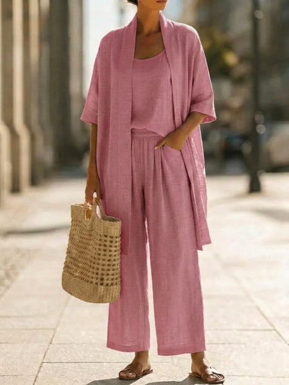 Conjunto minimalista de tres piezas Yaretzi