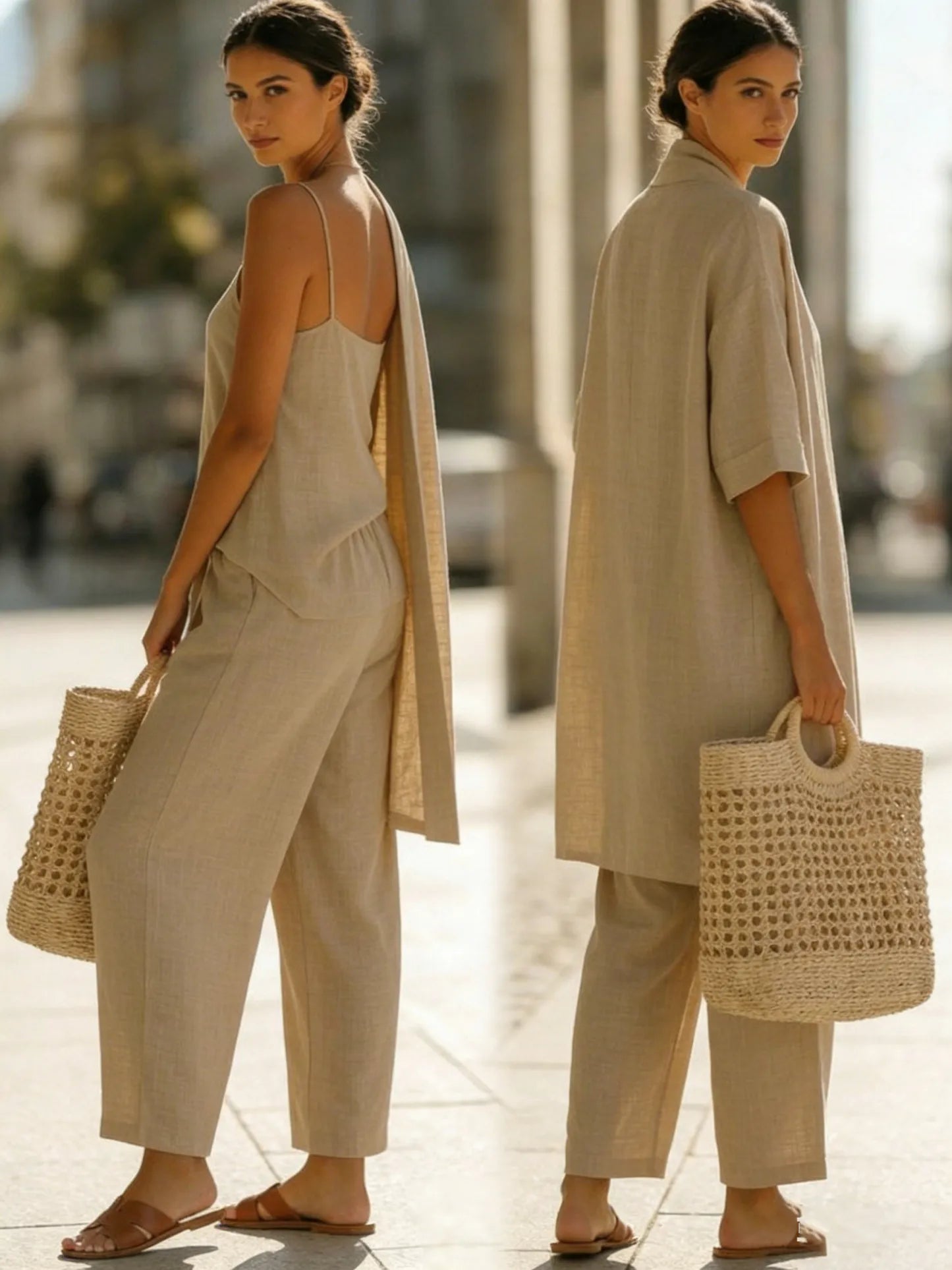 Conjunto minimalista de tres piezas Yaretzi
