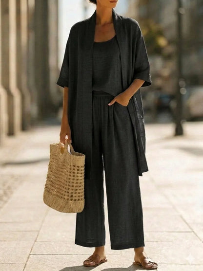 Conjunto minimalista de tres piezas Yaretzi
