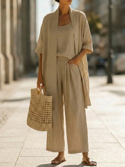 Conjunto minimalista de tres piezas Yaretzi