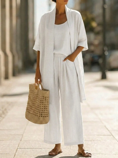 Conjunto minimalista de tres piezas Yaretzi