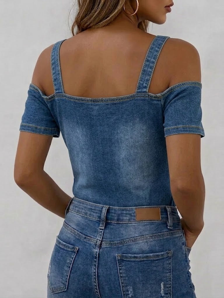 Blusa de mezclilla Ximena
