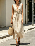 Vestido con escote en V Renata