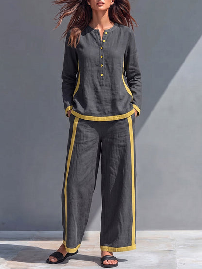 Conjunto de lino Regina