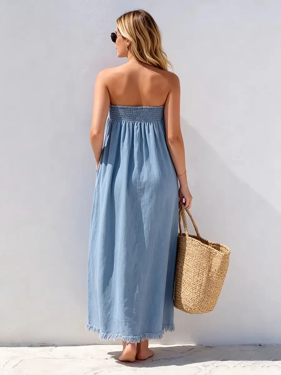 Vestido largo de mezclilla Marbella