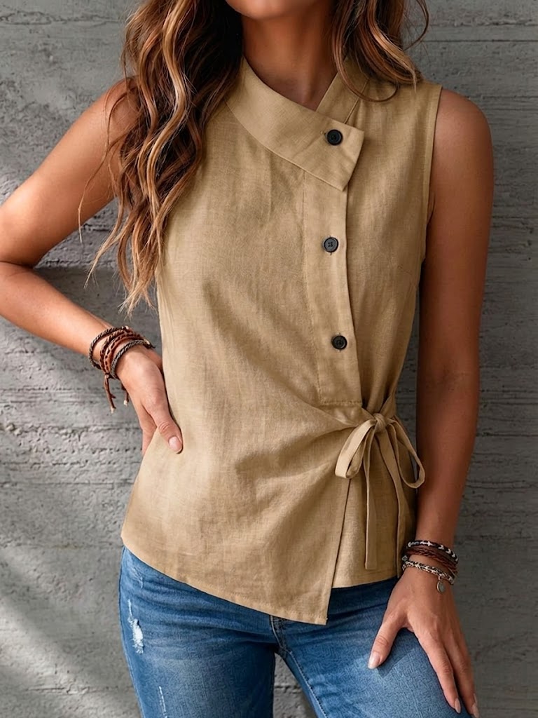 Blusa de lino Sofia