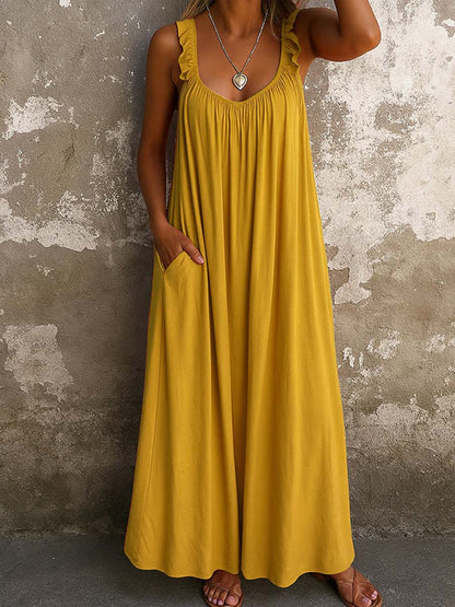 Vestido de cuello cuadrado Renata