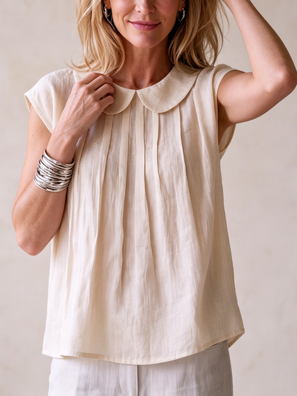Blusa plisada Paulina