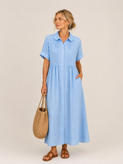 Vestido midi camisero Leticia