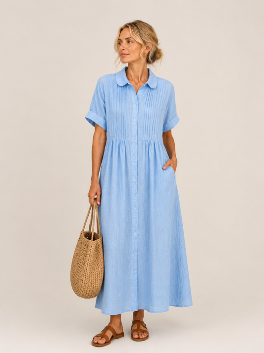 Vestido midi camisero Leticia