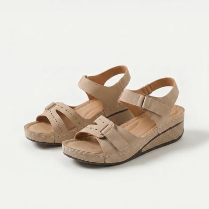 Sandalias ortopédicas cómodas con cuña Renata