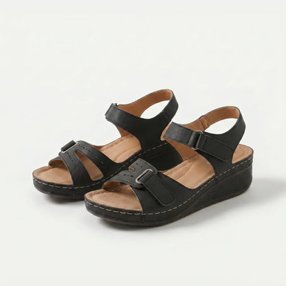 Sandalias ortopédicas cómodas con cuña Renata