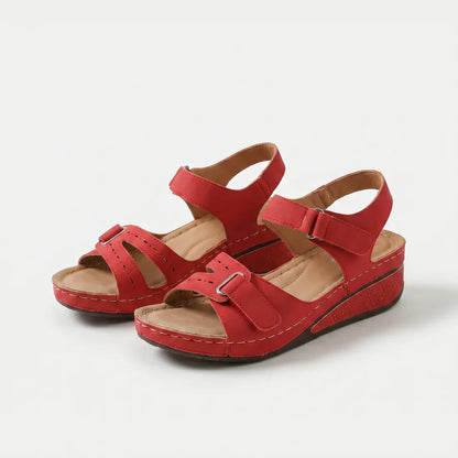 Sandalias ortopédicas cómodas con cuña Renata
