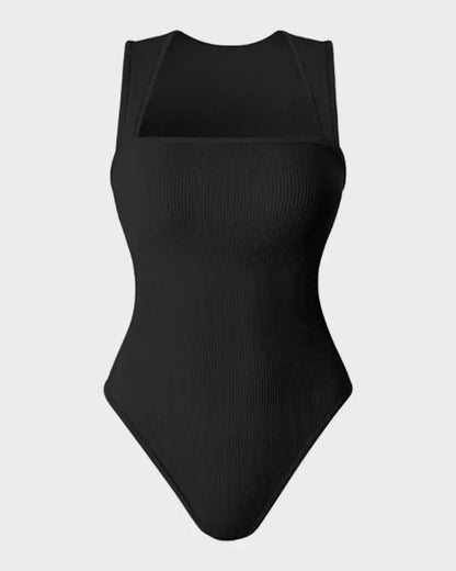 Body de control con cuello cuadrado