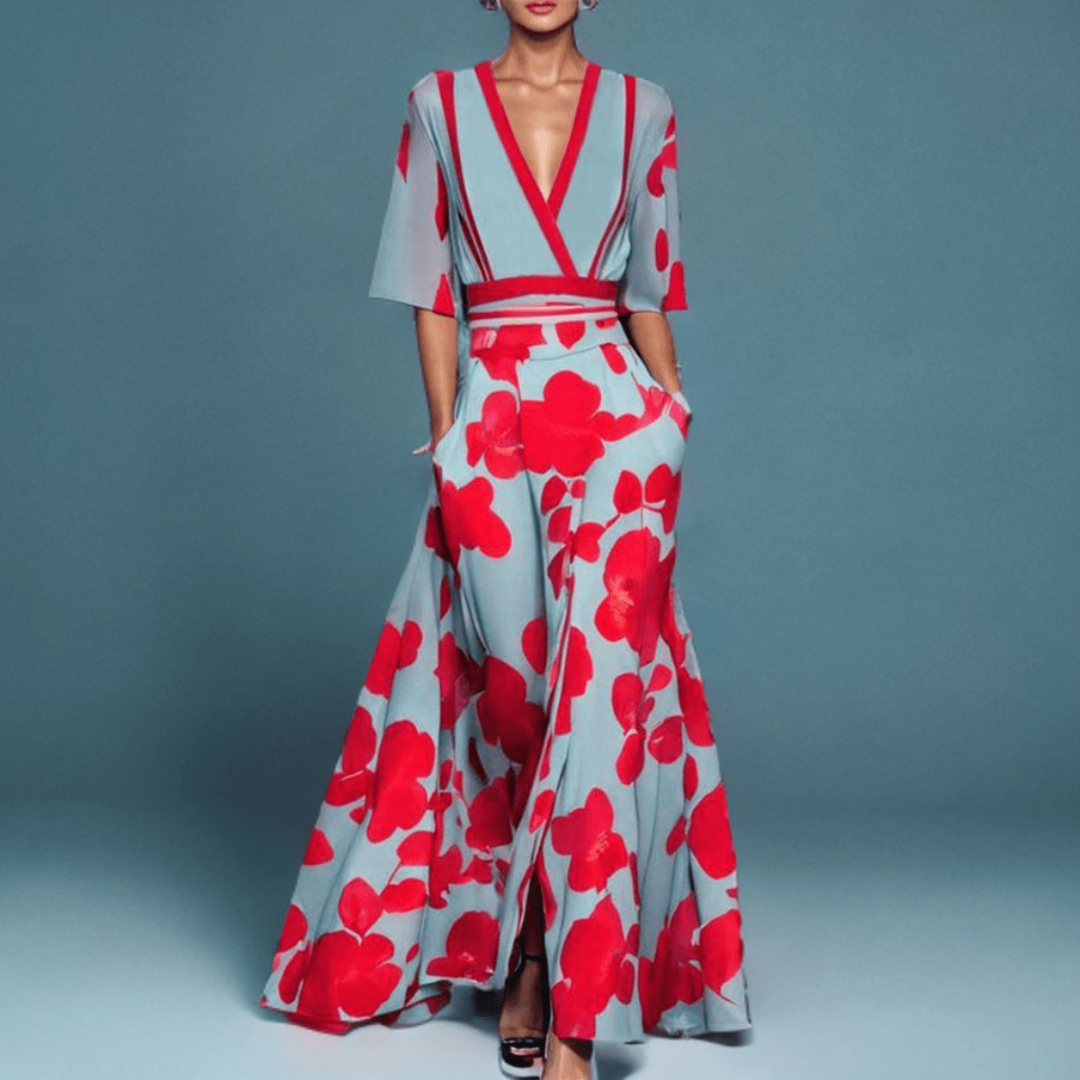 Vestido de saten Abril