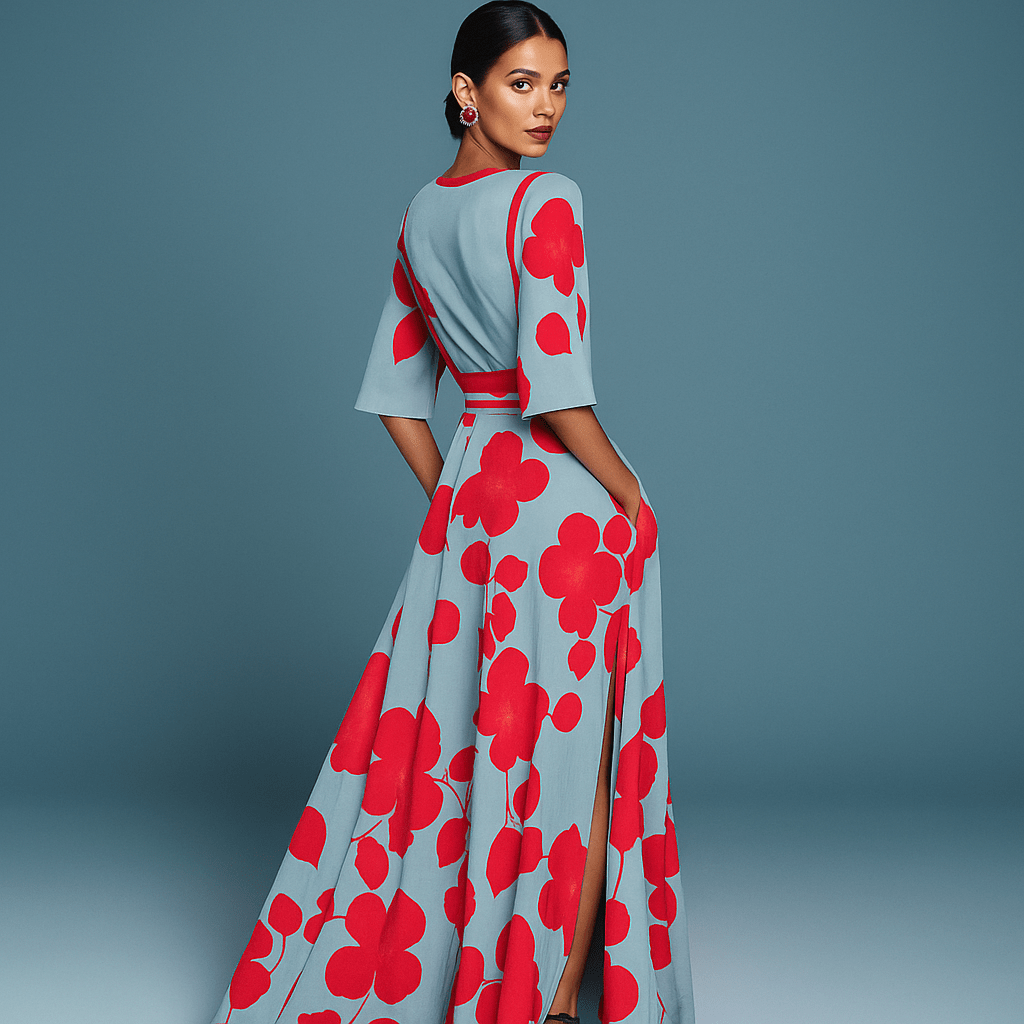 Vestido de saten Abril