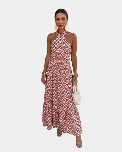 Conjunto elegante de hombros descubiertos Sofía