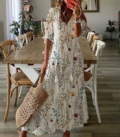 Vestido bohemio con escote en V Ariana